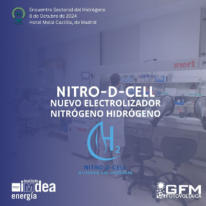 NITRO-D-CELL estará presente en el V Encuentro Sectorial del Hidrógeno PMH2.